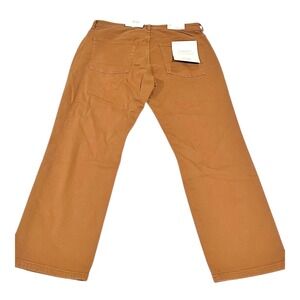 Warp & Weft ORD Chicago Straight Jeans Mens 36x28 Brown Stretch NWT